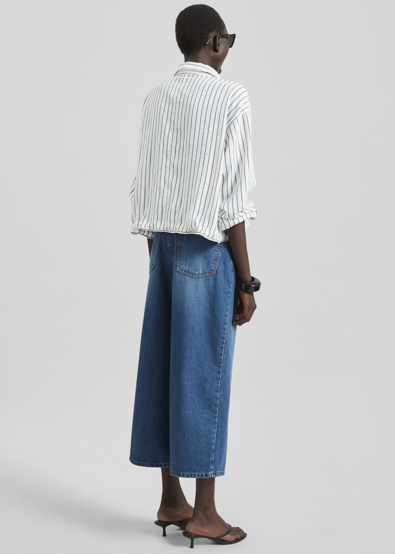 Besdon Denim Culottes - Medium Wash 9