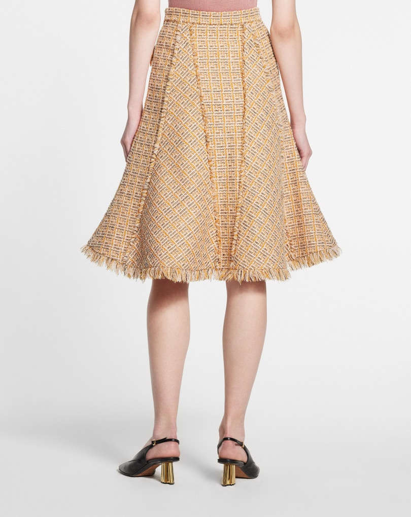 FLARED MIDI SKIRT - 4