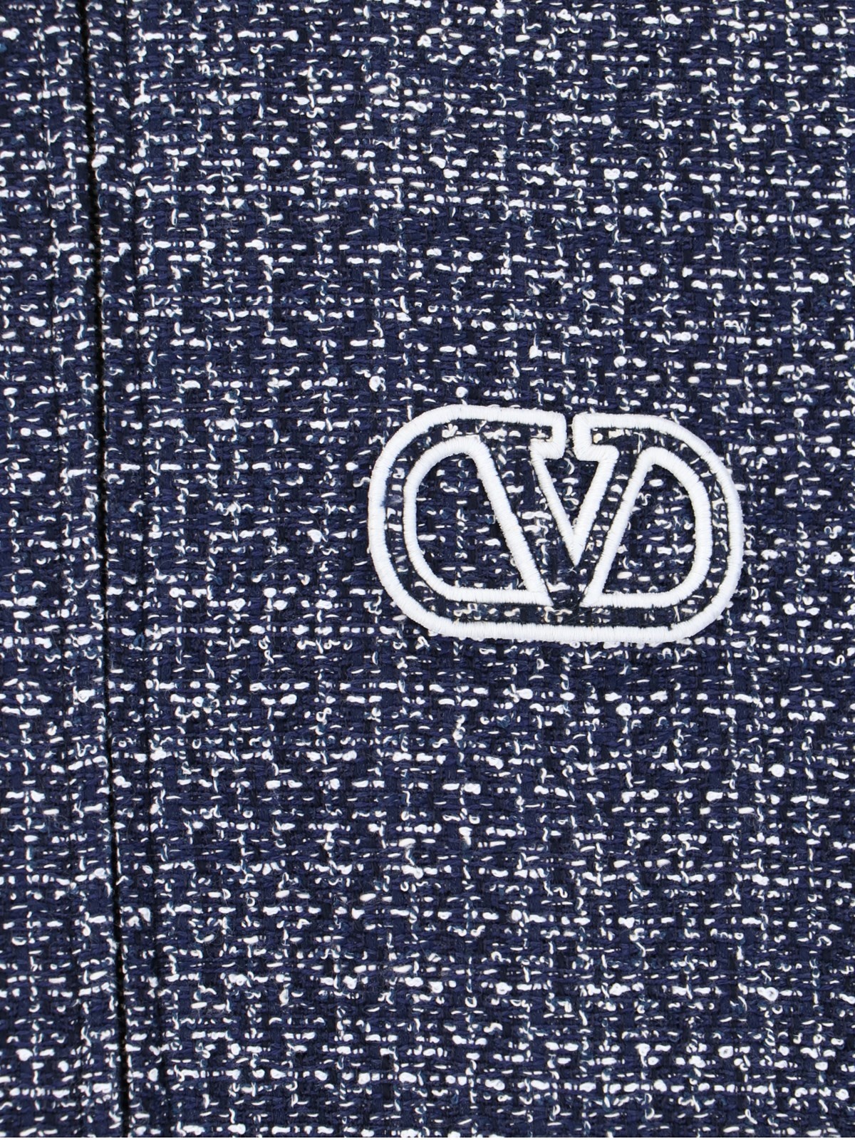 'VLOGO SIGNATURE' TWEED BOMBER JACKET - 4