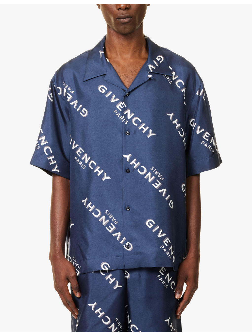 Logo Silk Bowling Shirt - 3