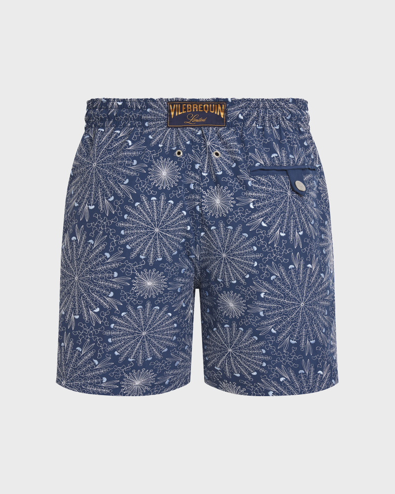 MEN EMBROIDERED SWIM TRUNKS MOSAIC URCHIN - LIMITED EDITION 5