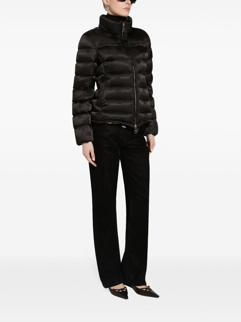 monogram-jacquard puffer jacket 3