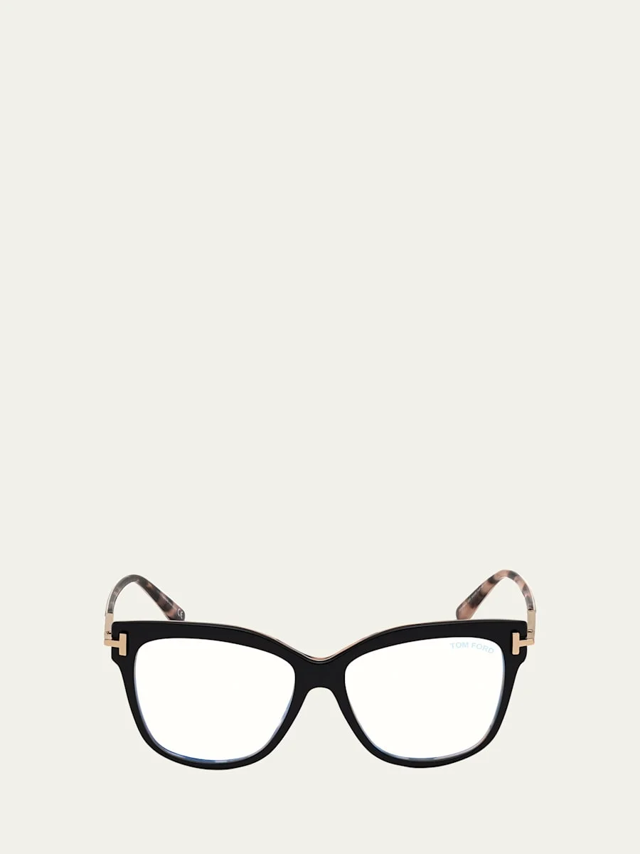 Square Acetate Optical Glasses - 1