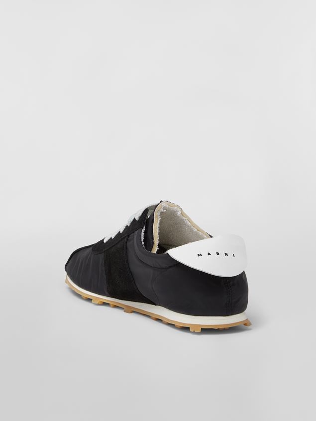 BLACK POLYAMIDE SNEAKER WITH AIRBRUSHED MARNI LOGO - 3