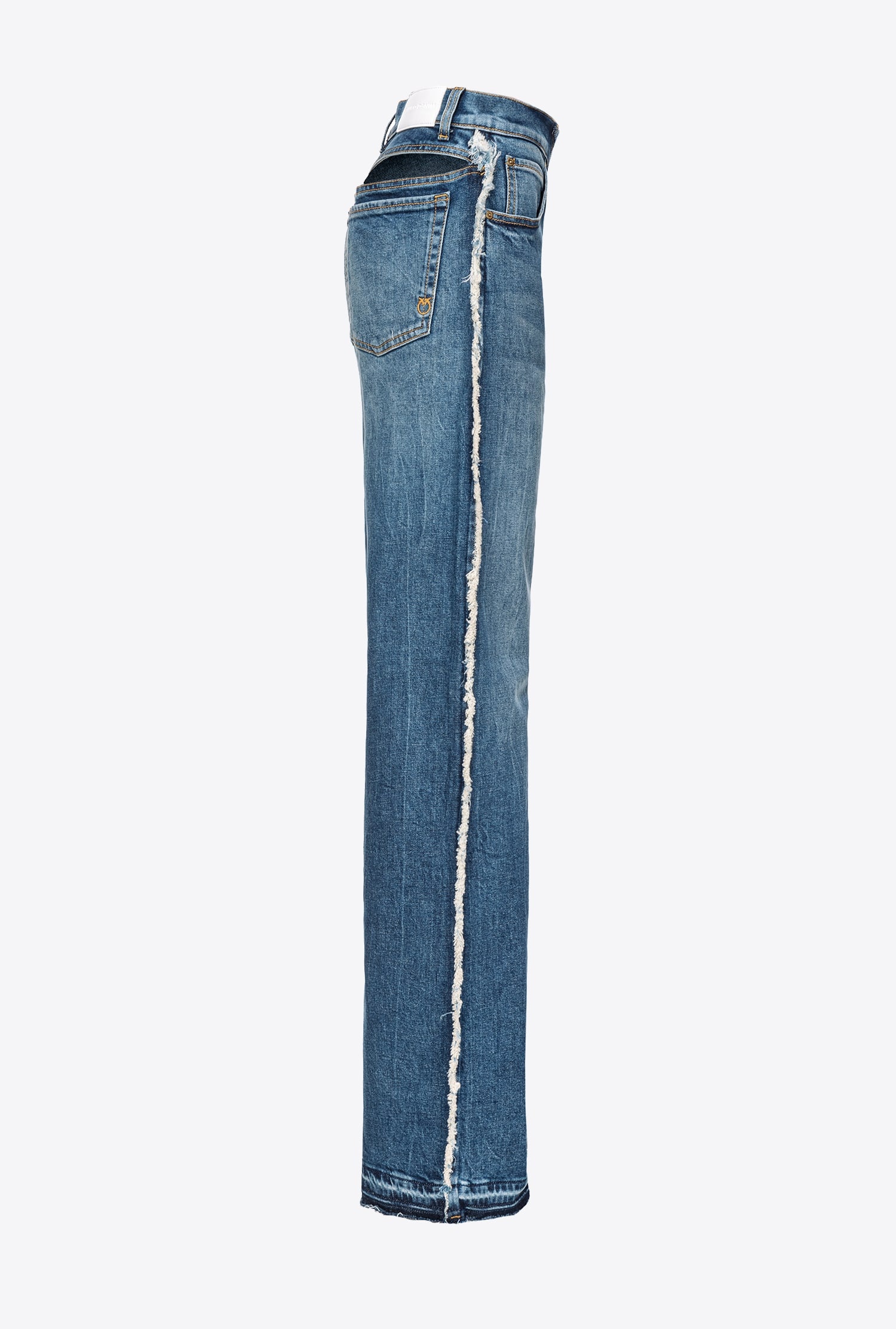 WIDE-LEG JEANS WITH CUT-OUT - 8