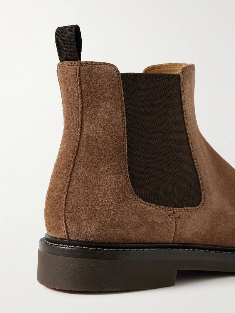 Suede Chelsea Boots Brown 5