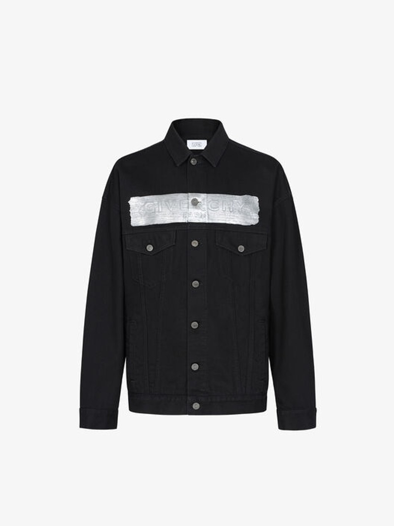 GIVENCHY OVERSIZED JACKET 에 DENIM 와 LATEX 밴드 1
