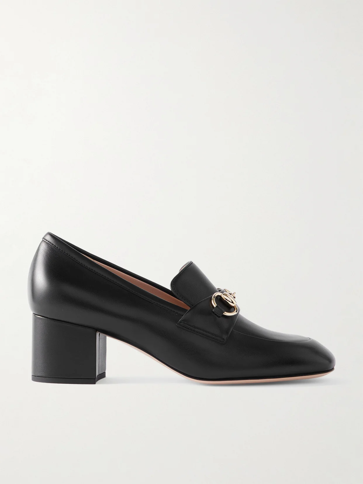 Lady Horsebit-detailed Leather Pumps - 1
