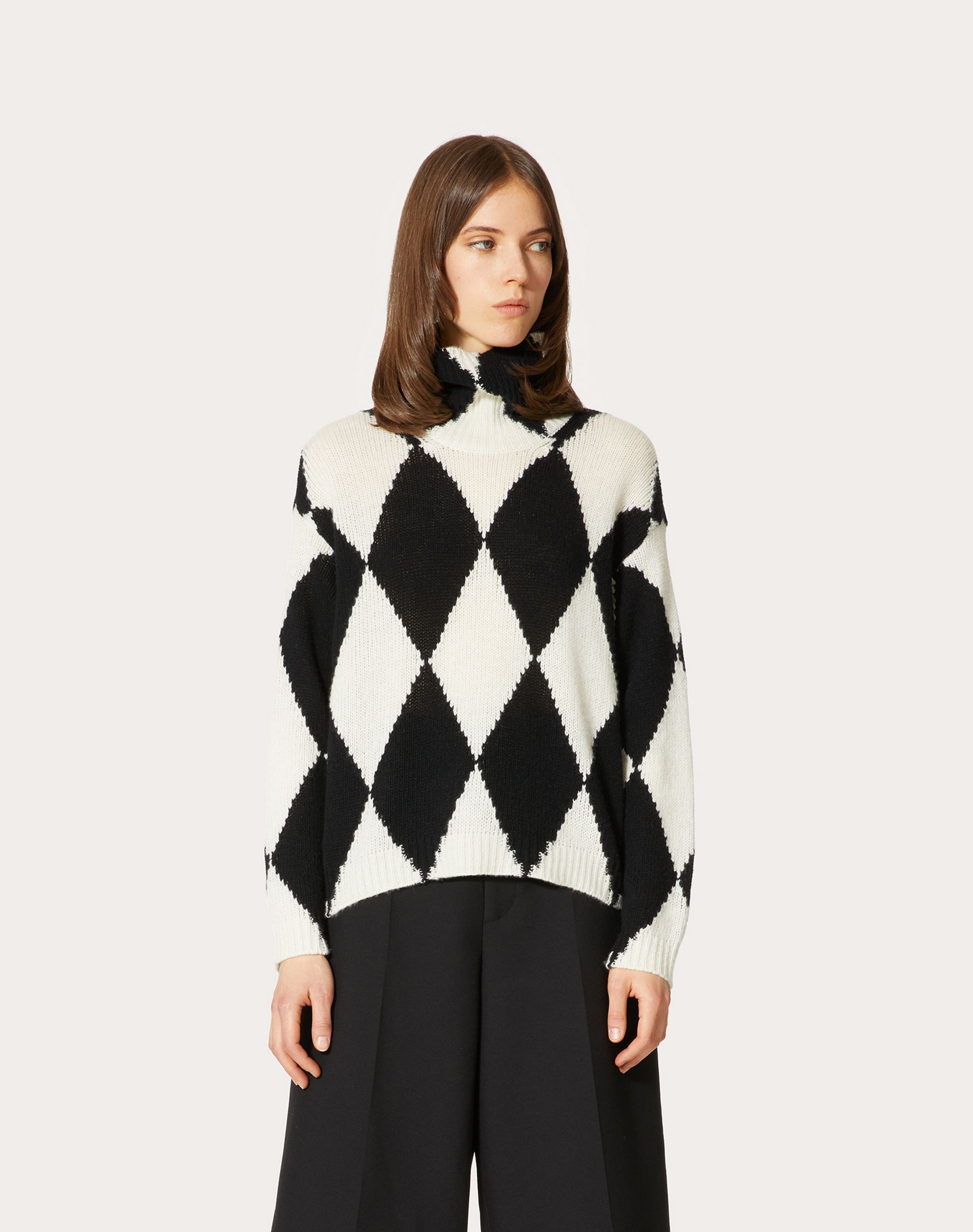 CASHMERE WOOL JACQUARD SWEATER - 3