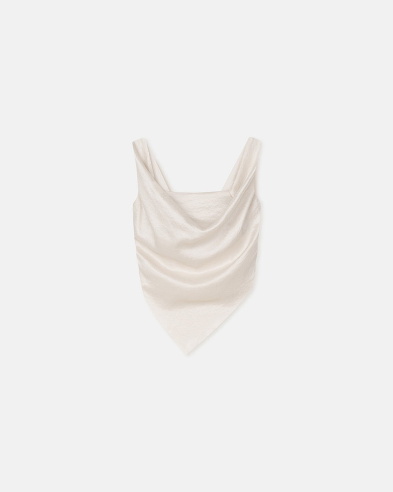 Sleeveless Draped Slip Satin Top 1