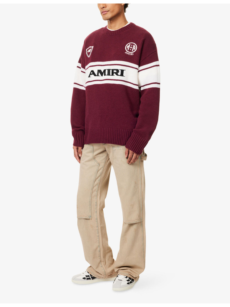 AMIRI Sport Brand-Embroidery Wool Jumper outlook