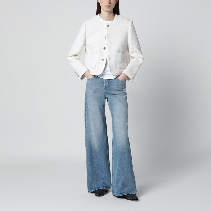 Dunst Cream bouclé tweed jacket outlook