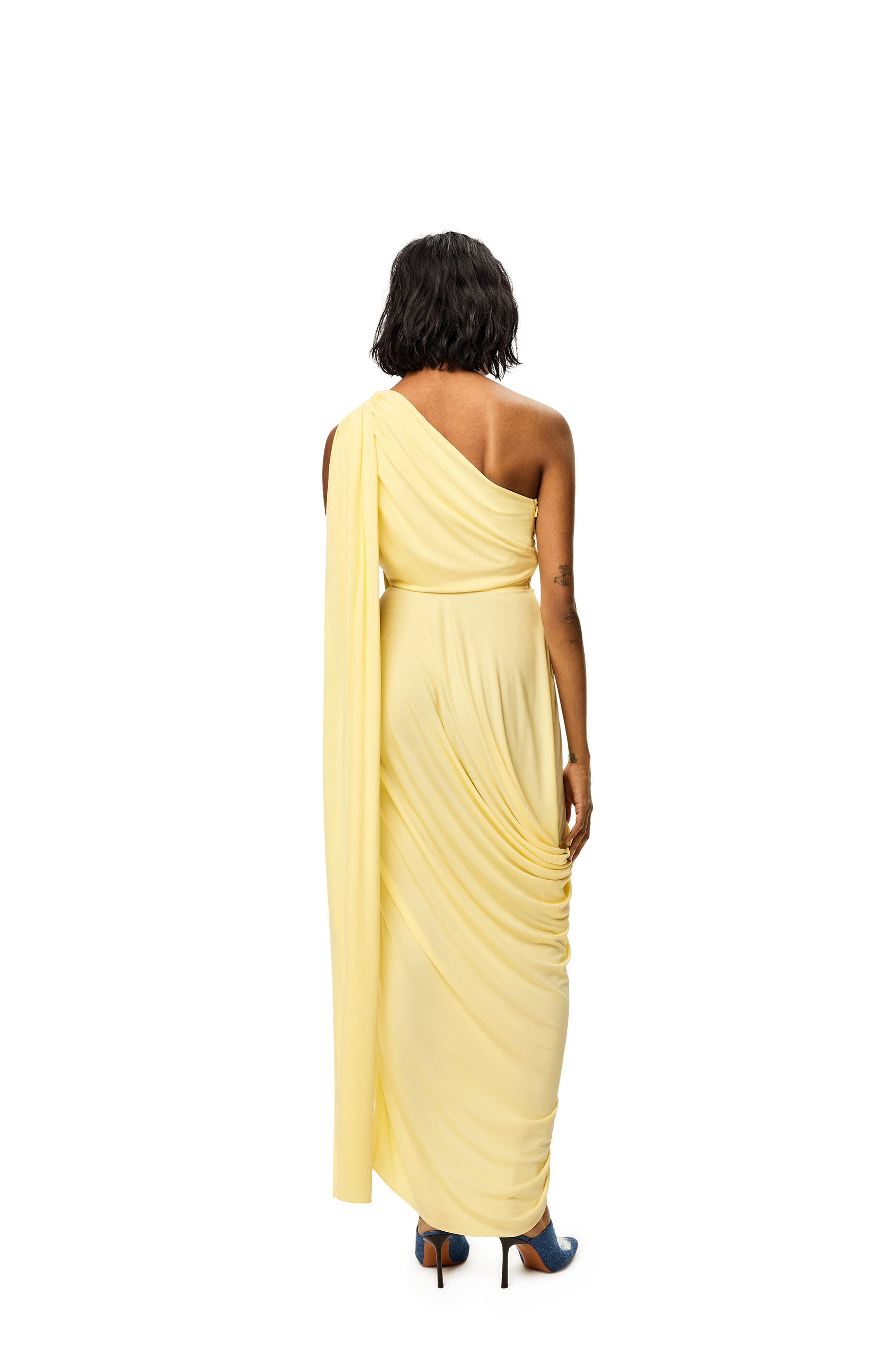 Draped dress in viscose - 3