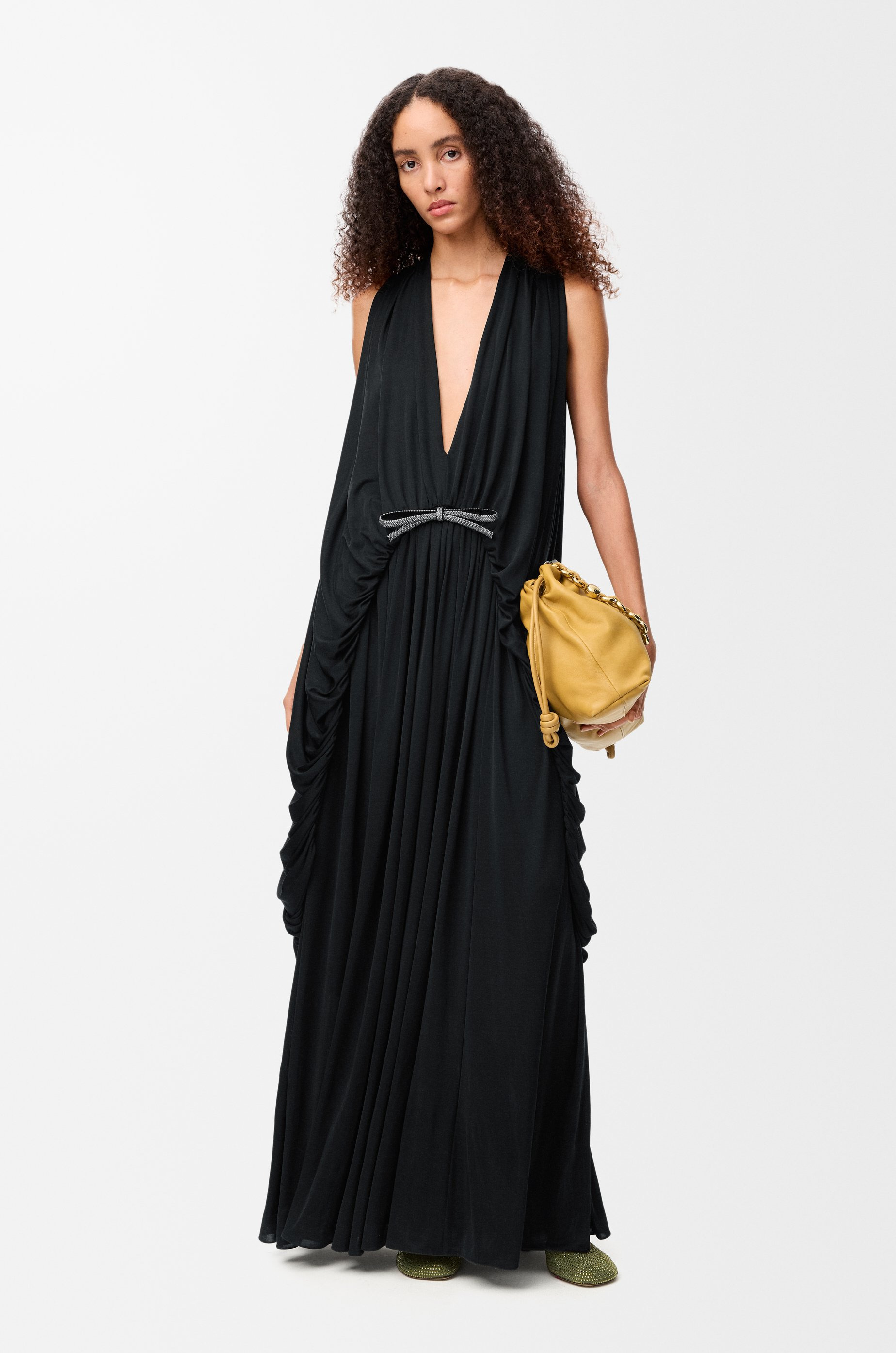 Draped dress in silk - 2