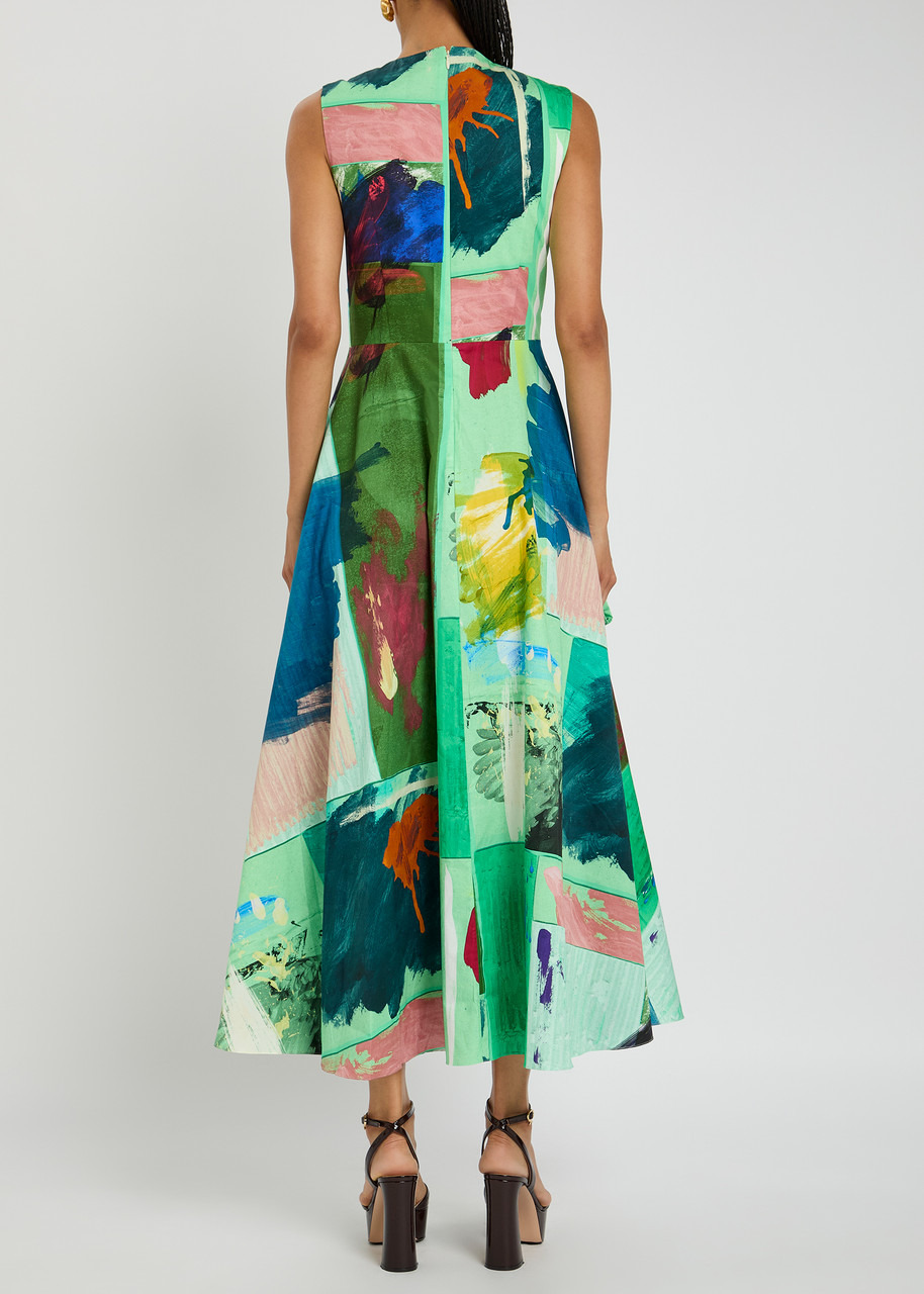 Roksanda Nura Printed Cotton Midi Dress - 3