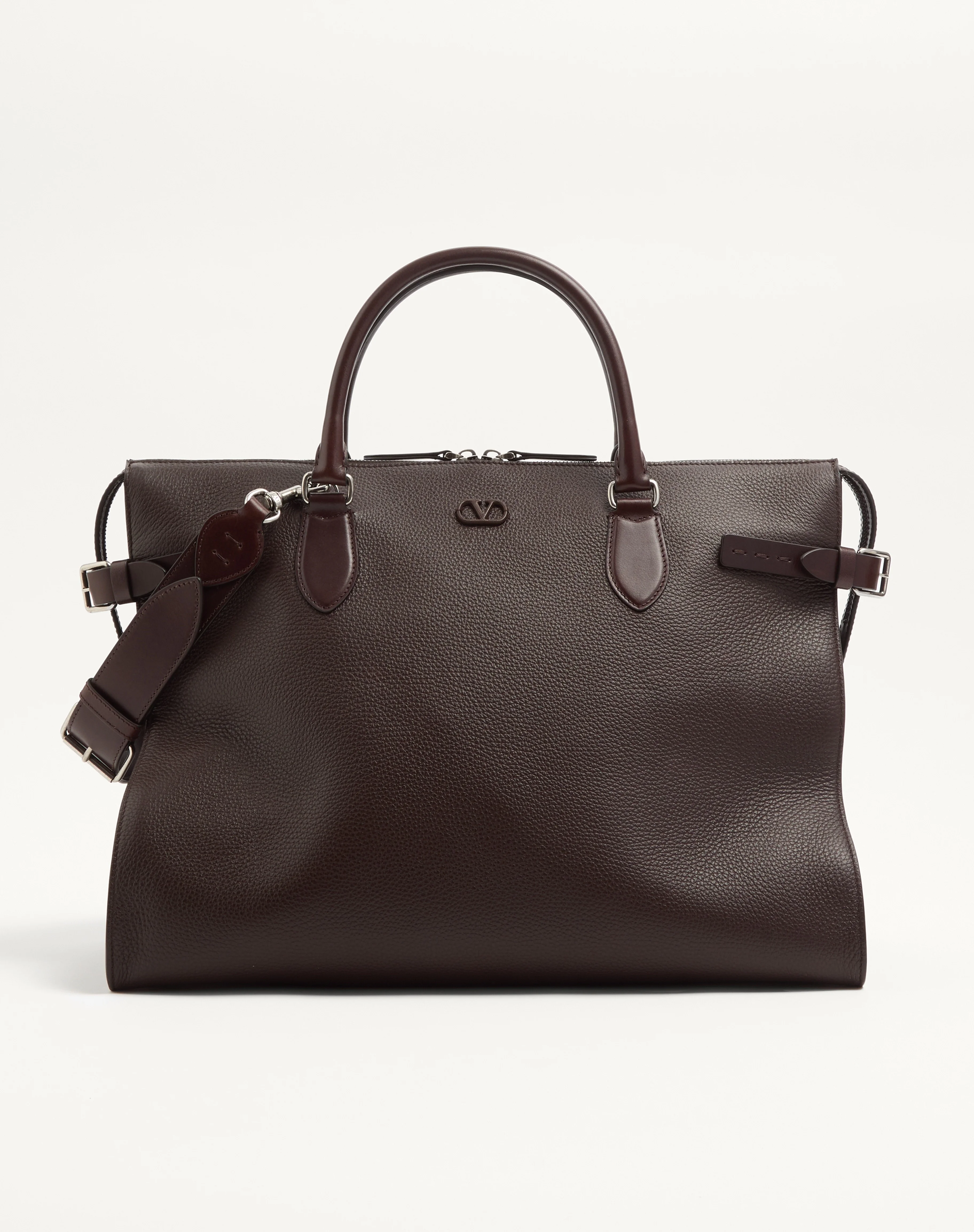 VALENTINO GARAVANI ANTIBES DUFFLE BAG IN GRAINED LEATHER - 1