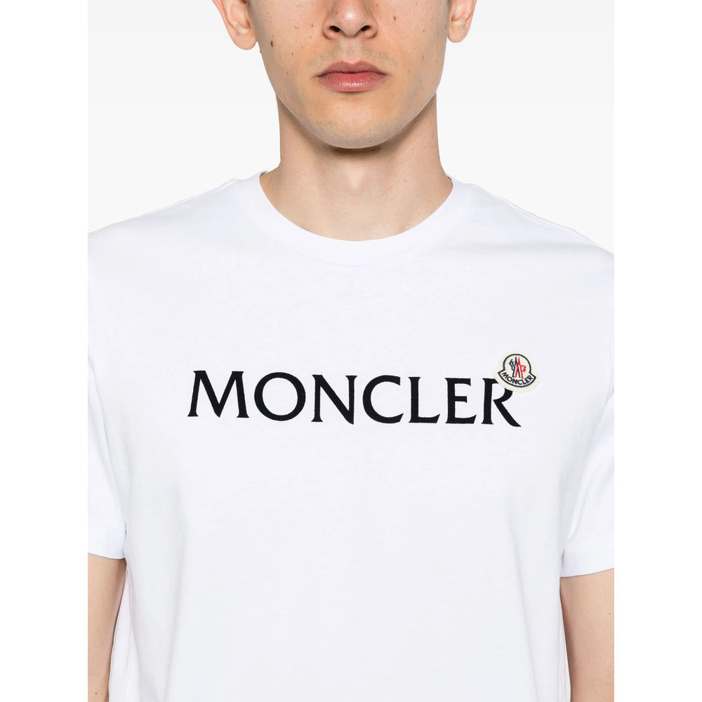 Moncler White T-Shirts & Vests - T-Shirts Men - 4