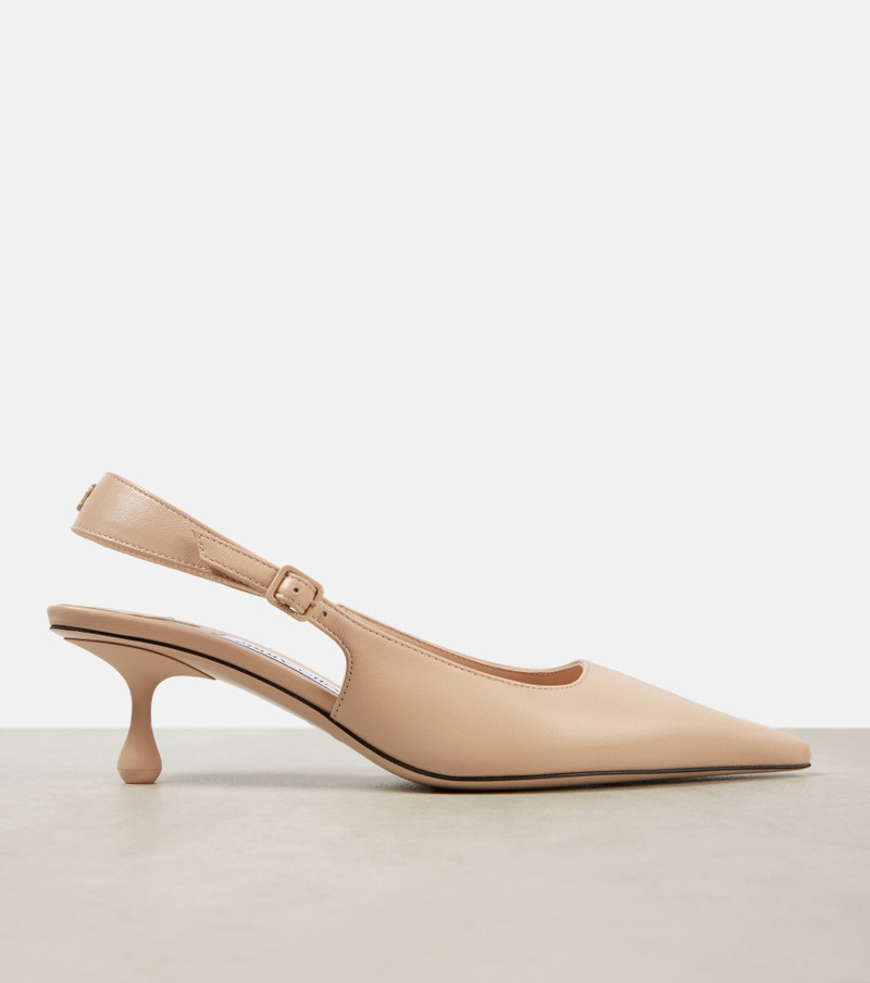 Amel 50 leather slingback pumps 6