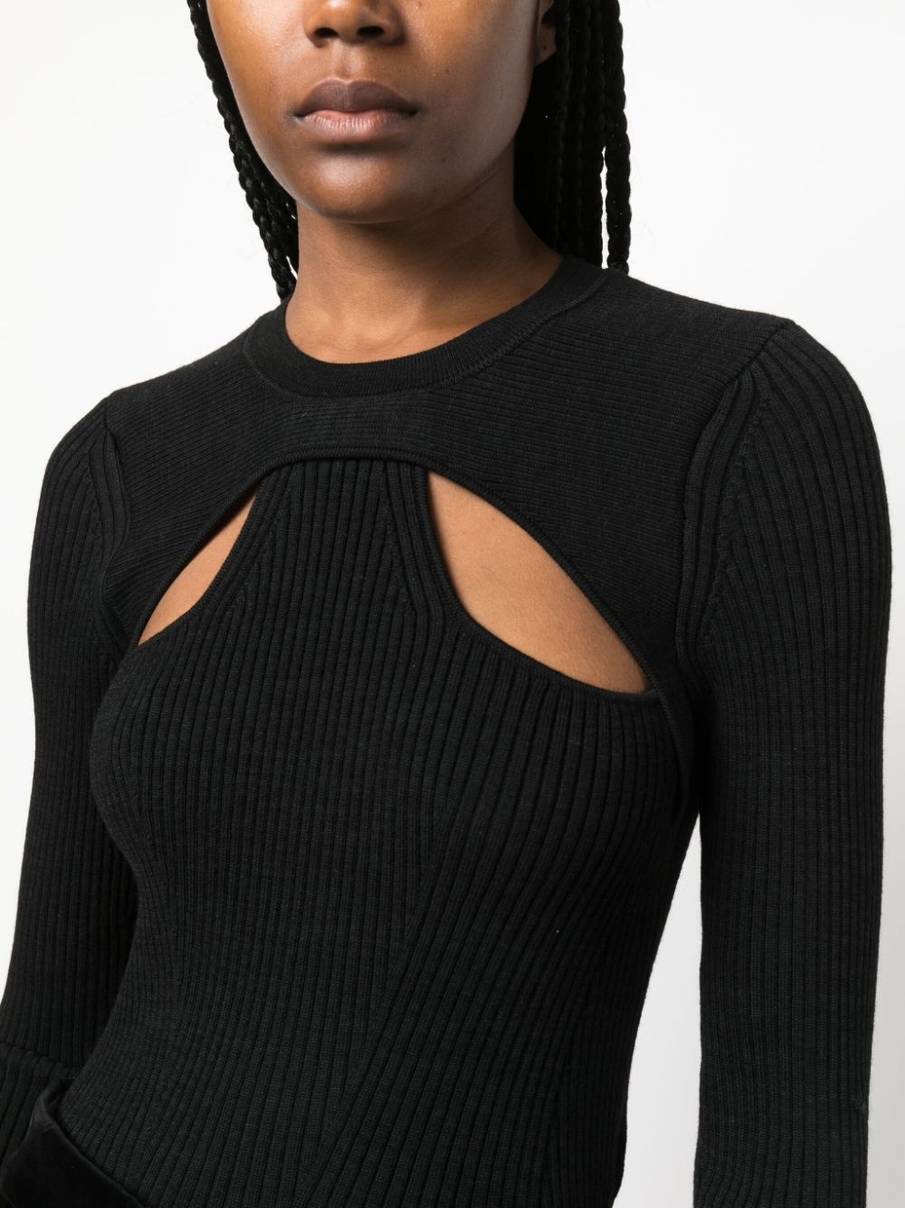 Zana cut-out ribbed top - 5