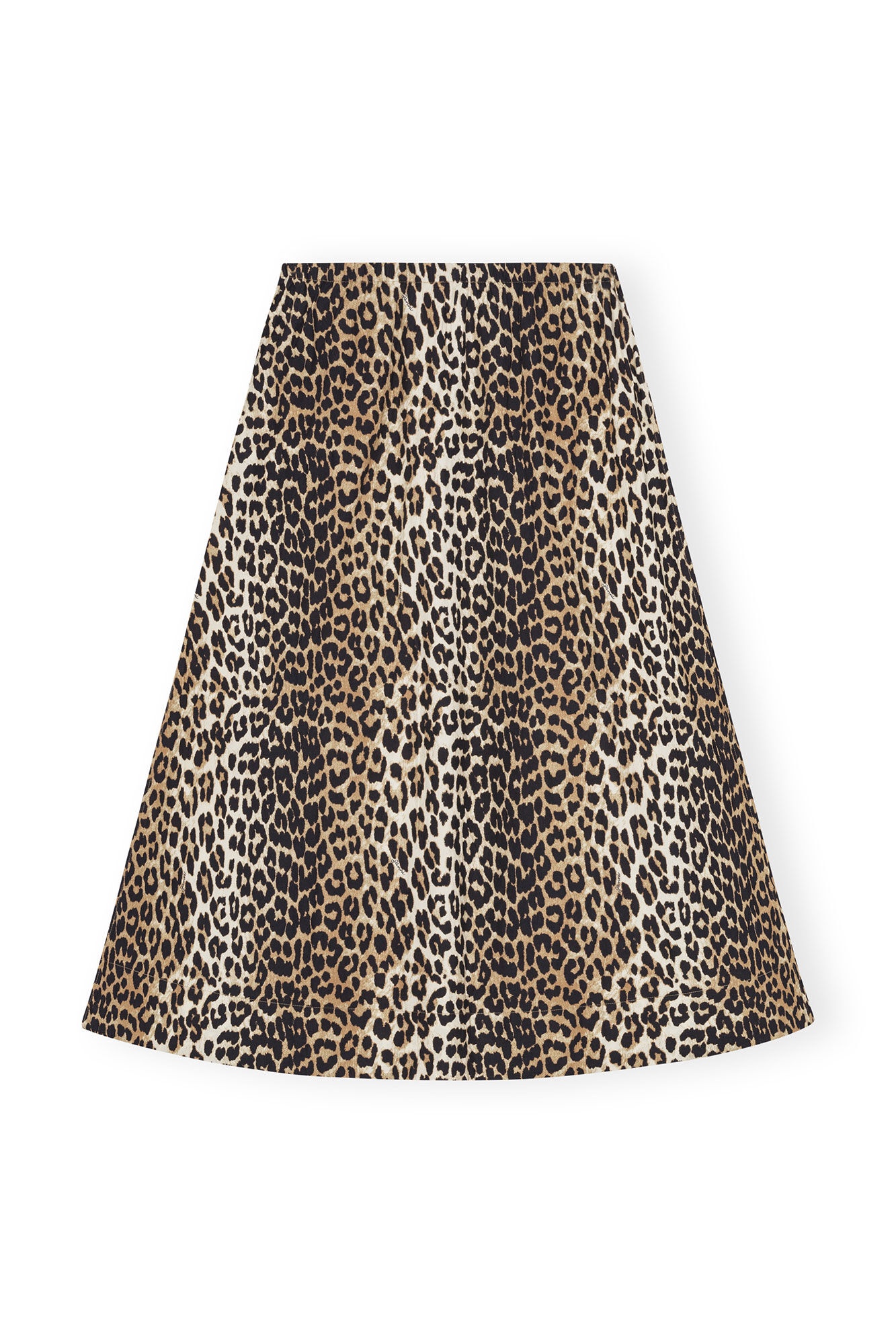 LEOPARD PRINTED ELASTICATED MAXI SKIRT - 6