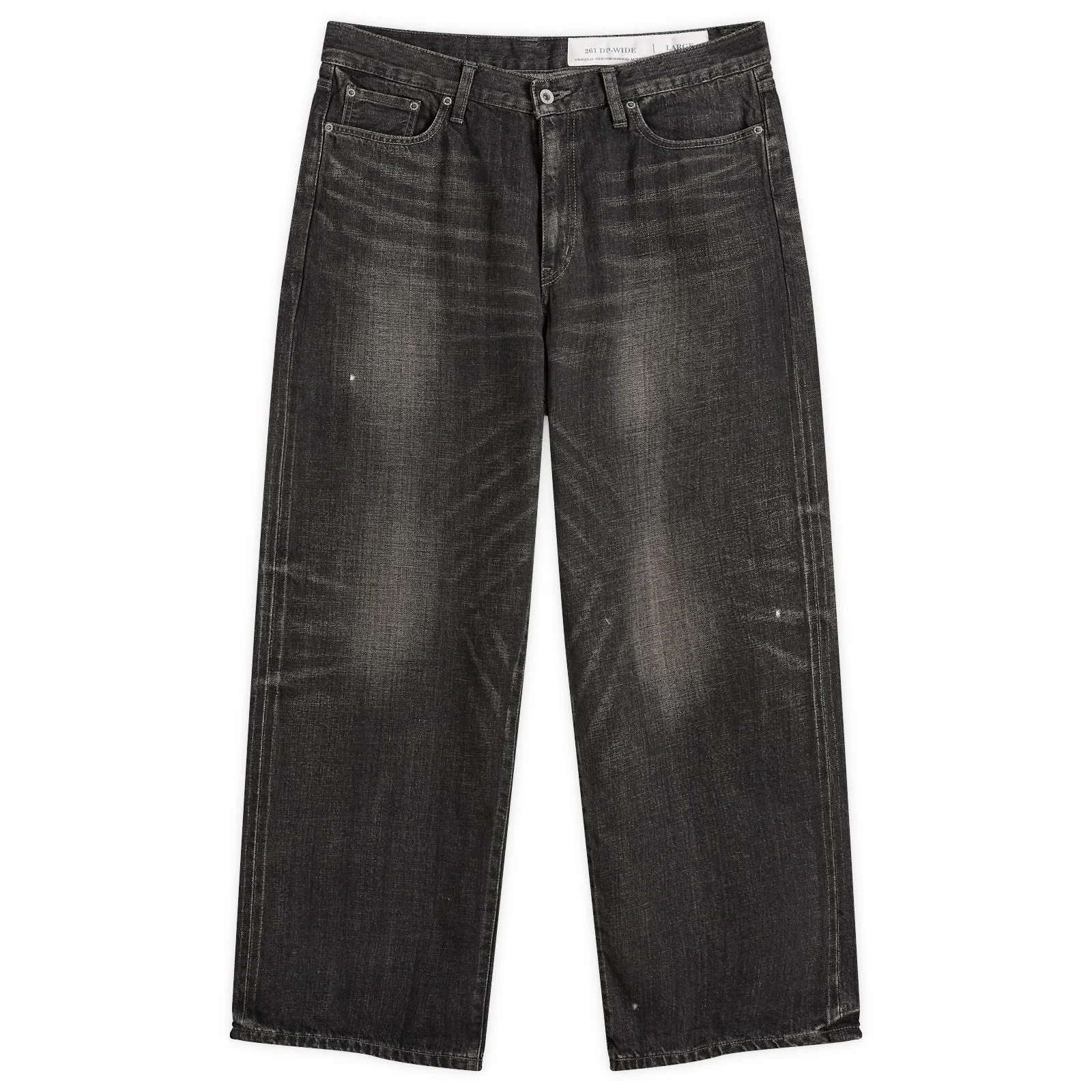 Neighborhood Washed Denim DP Wide Jeans - 1