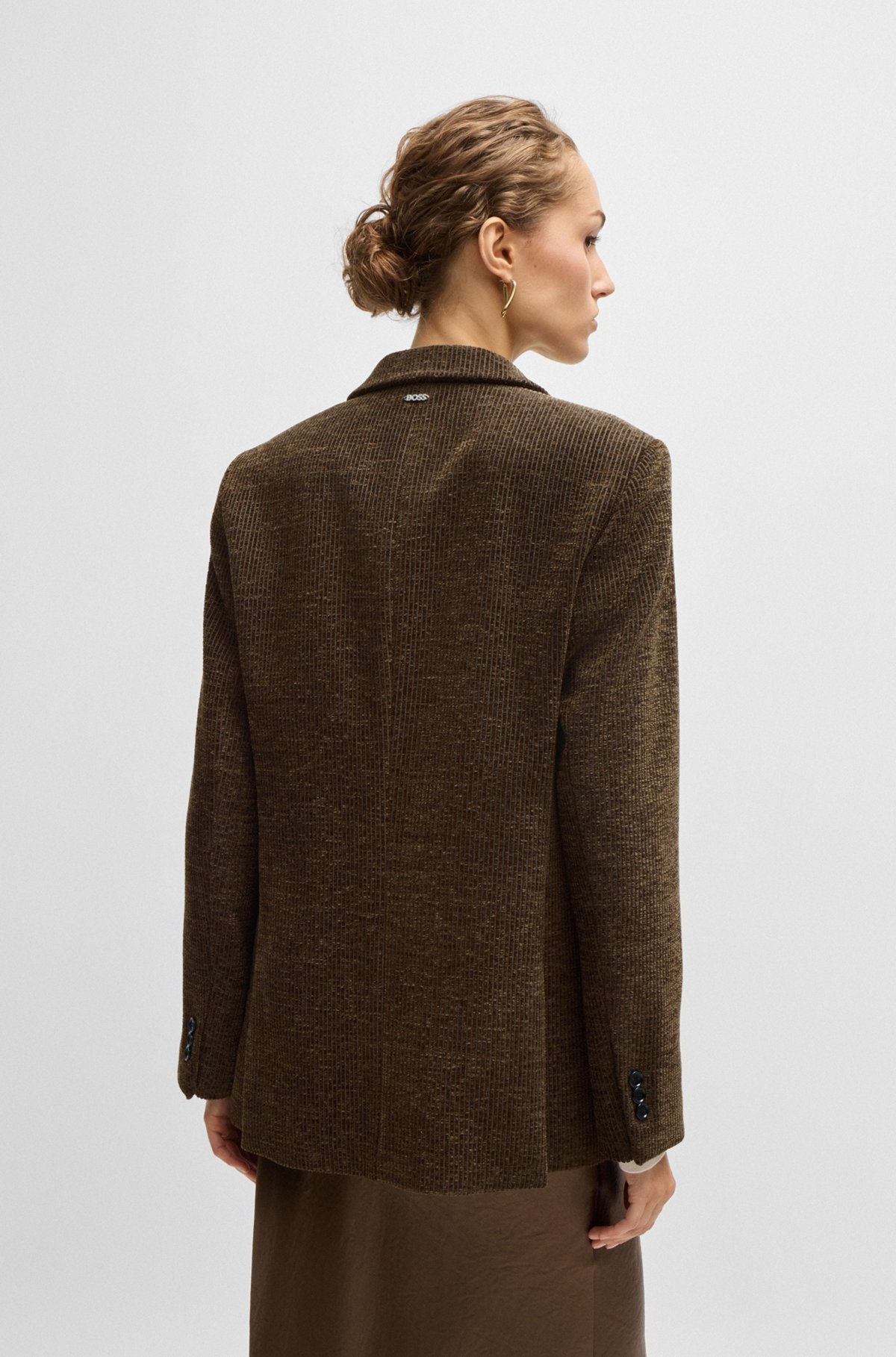 RELAXED-FIT JACKET IN VELVET CORDUROY - 4