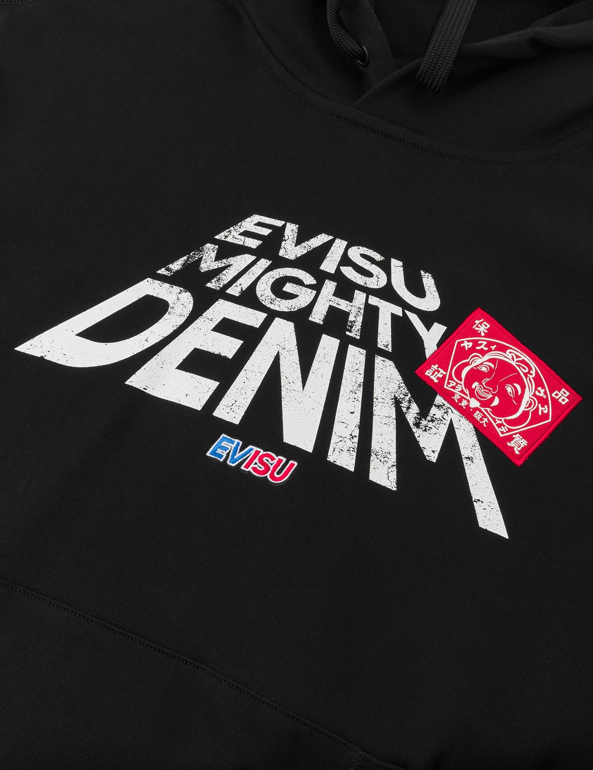 Slogan Print with Godhead Patch Embroidery Relax Fit Hoodie - 5