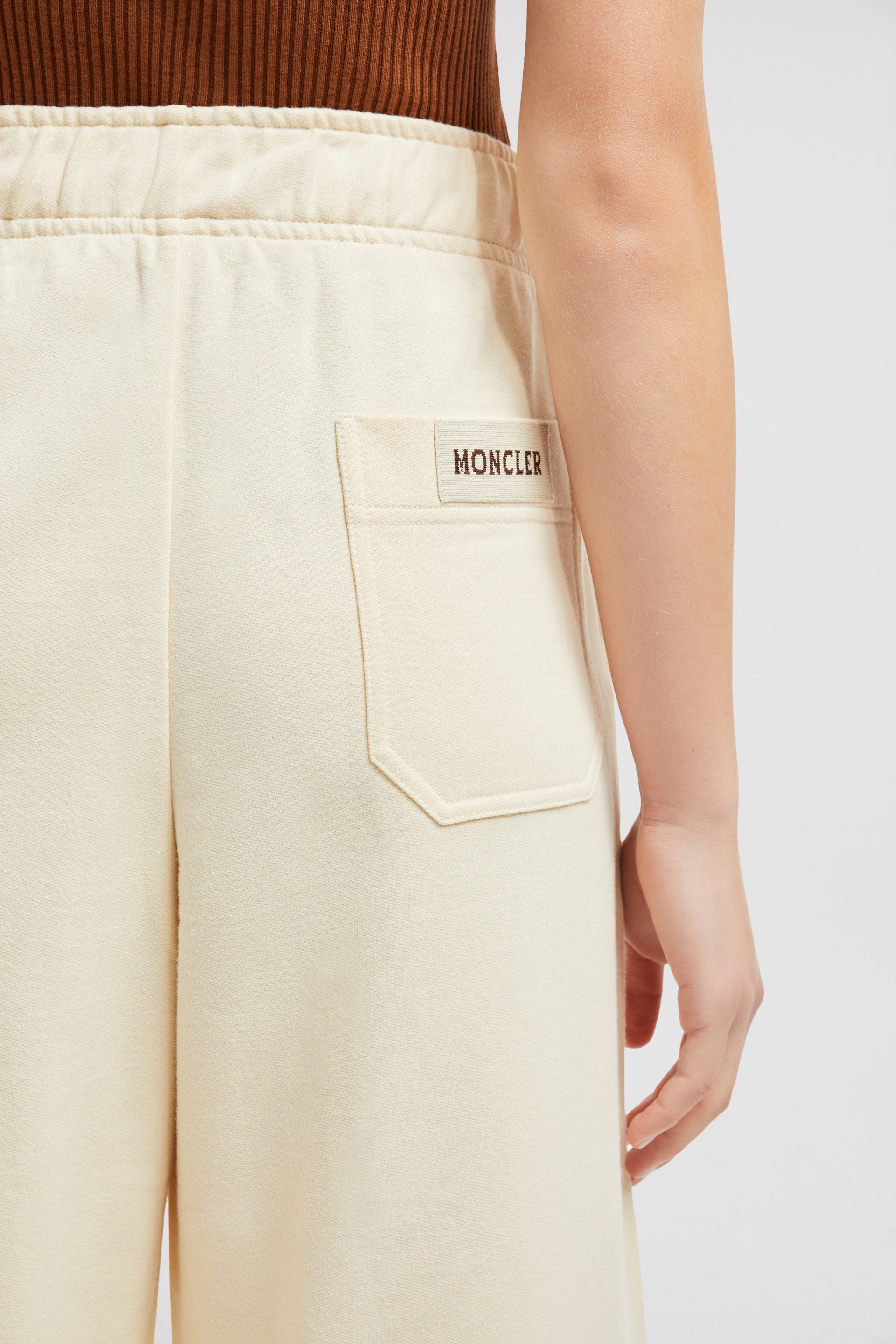 Wide Leg Cotton Sweatpants - 4