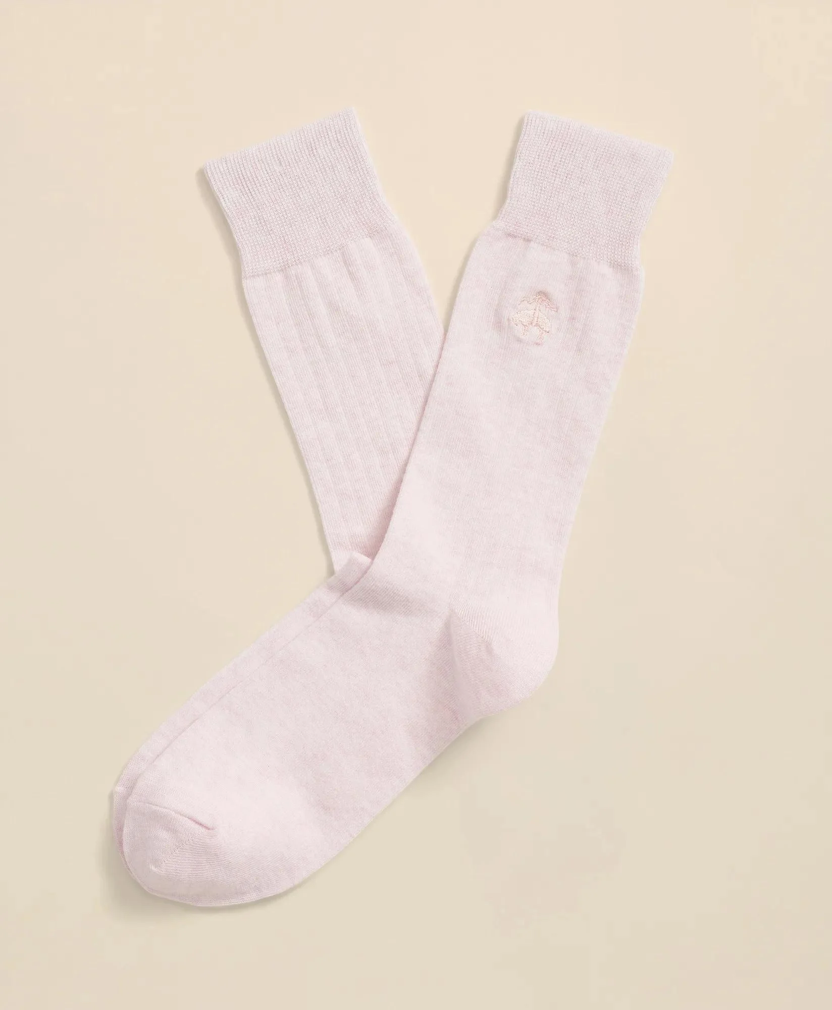 Cotton Blend Ribbed Socks - 1