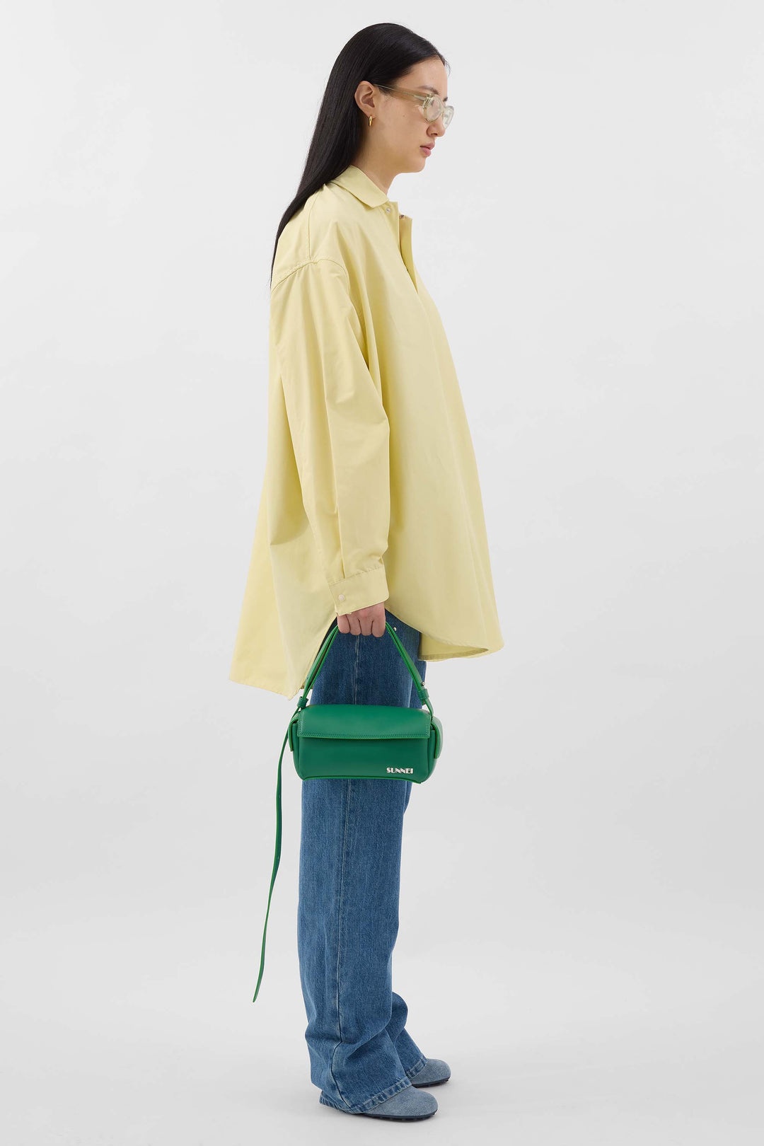 'TUTTO OK' SMALL LABAULETTO / green / vegan leather - 2