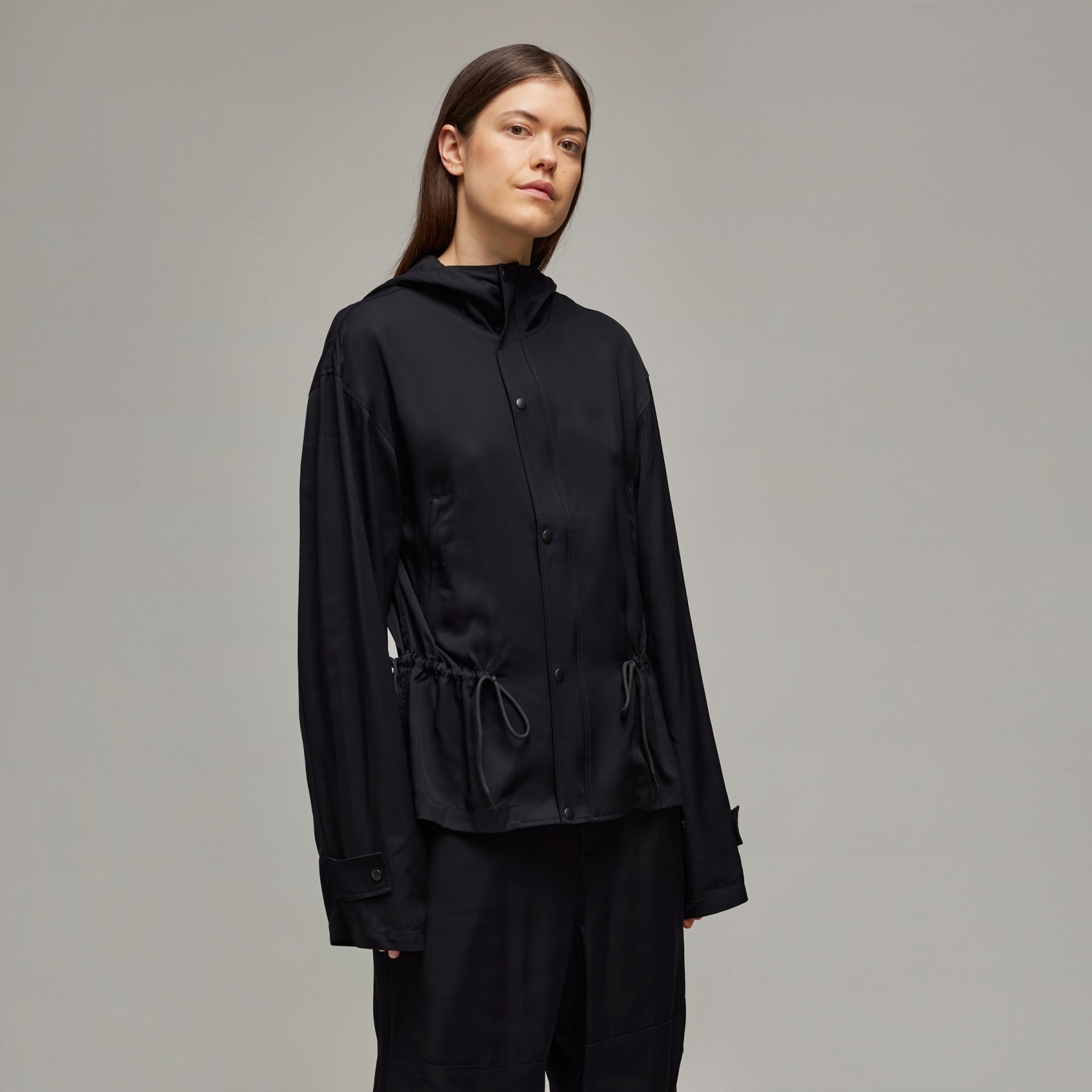 Y-3 Rayon Twill Hooded Top - 2