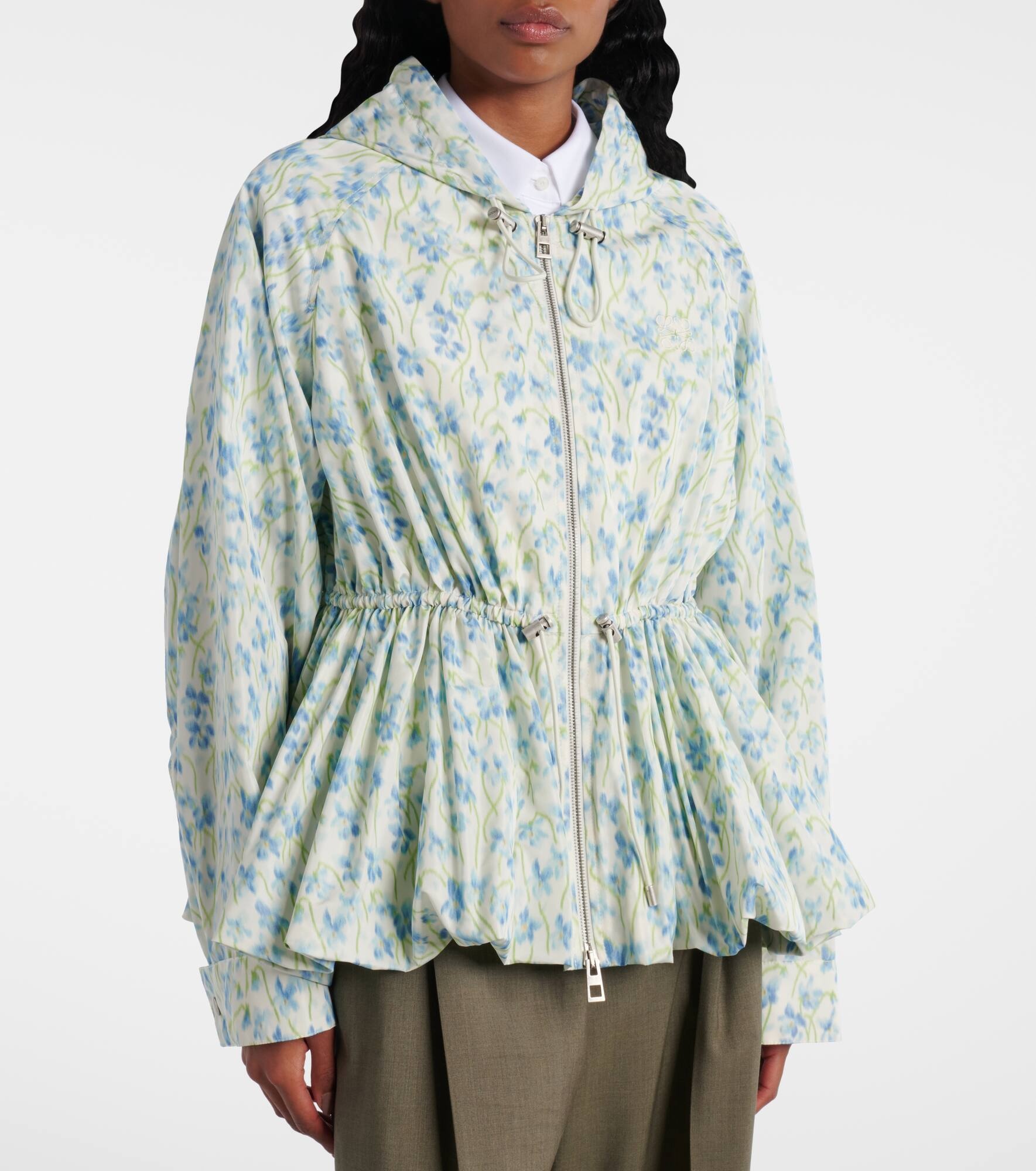 Floral peplum jacket - 6