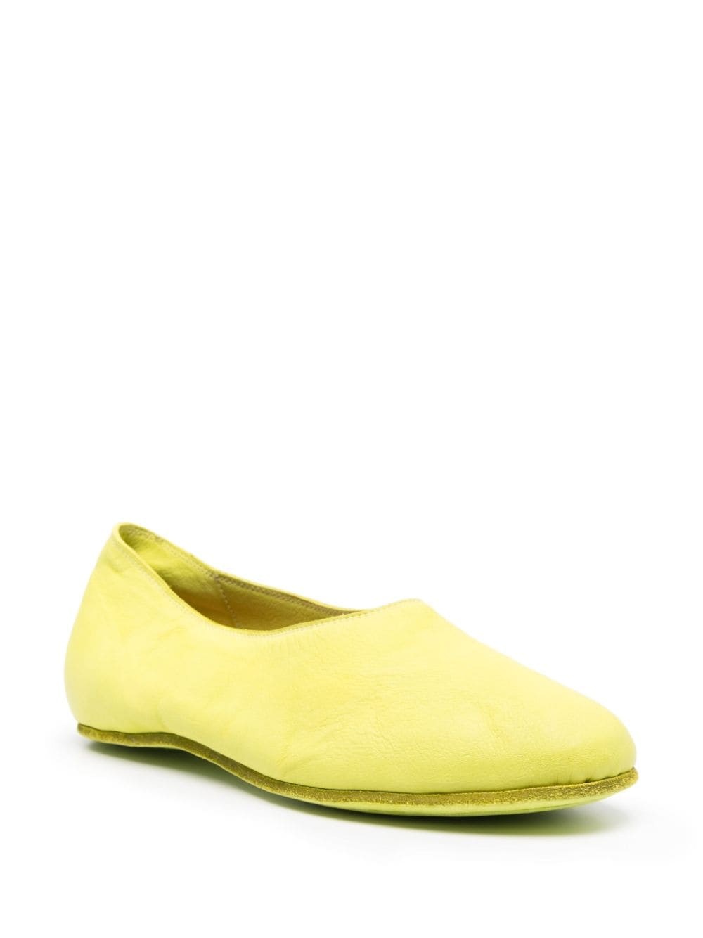 slip-on leather loafers - 2