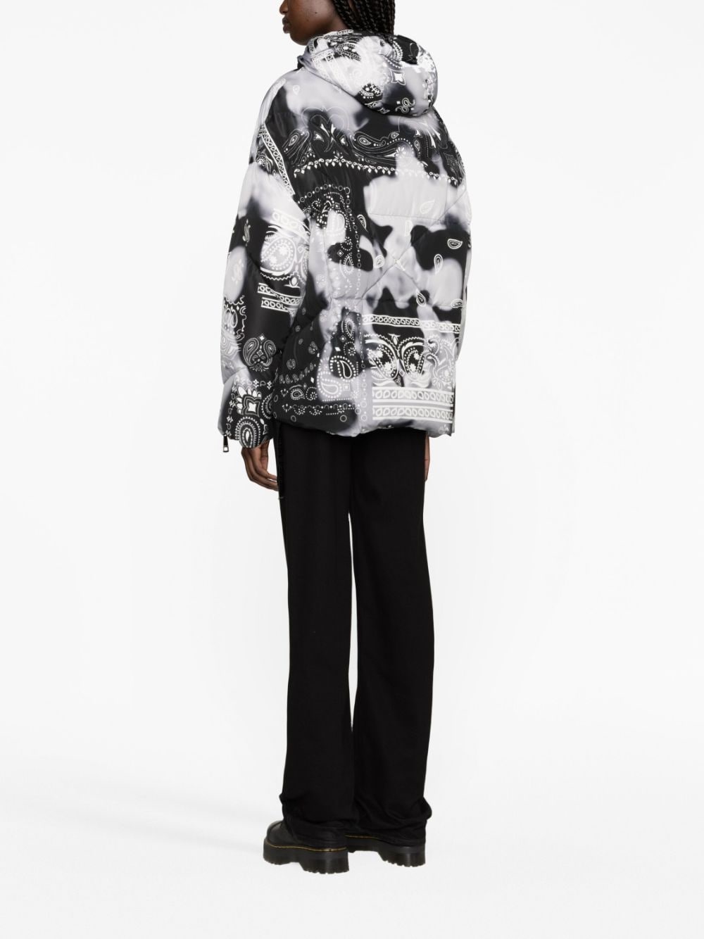 Bandana Velour puffer jacket - 3