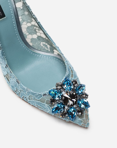 Dolce & Gabbana Pump in Taormina lace with crystals outlook