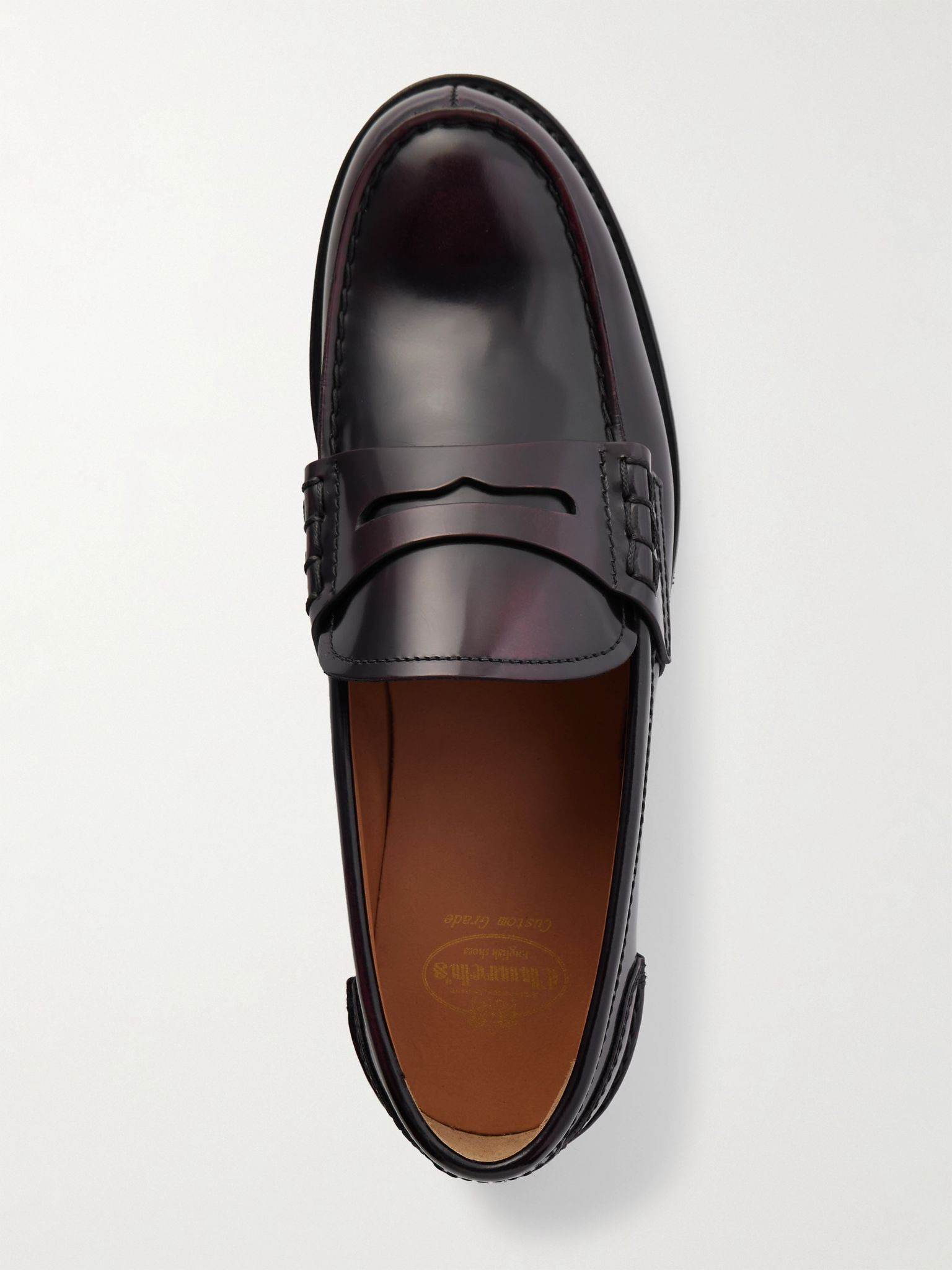 Pembrey W leather loafers Burgundy - 5