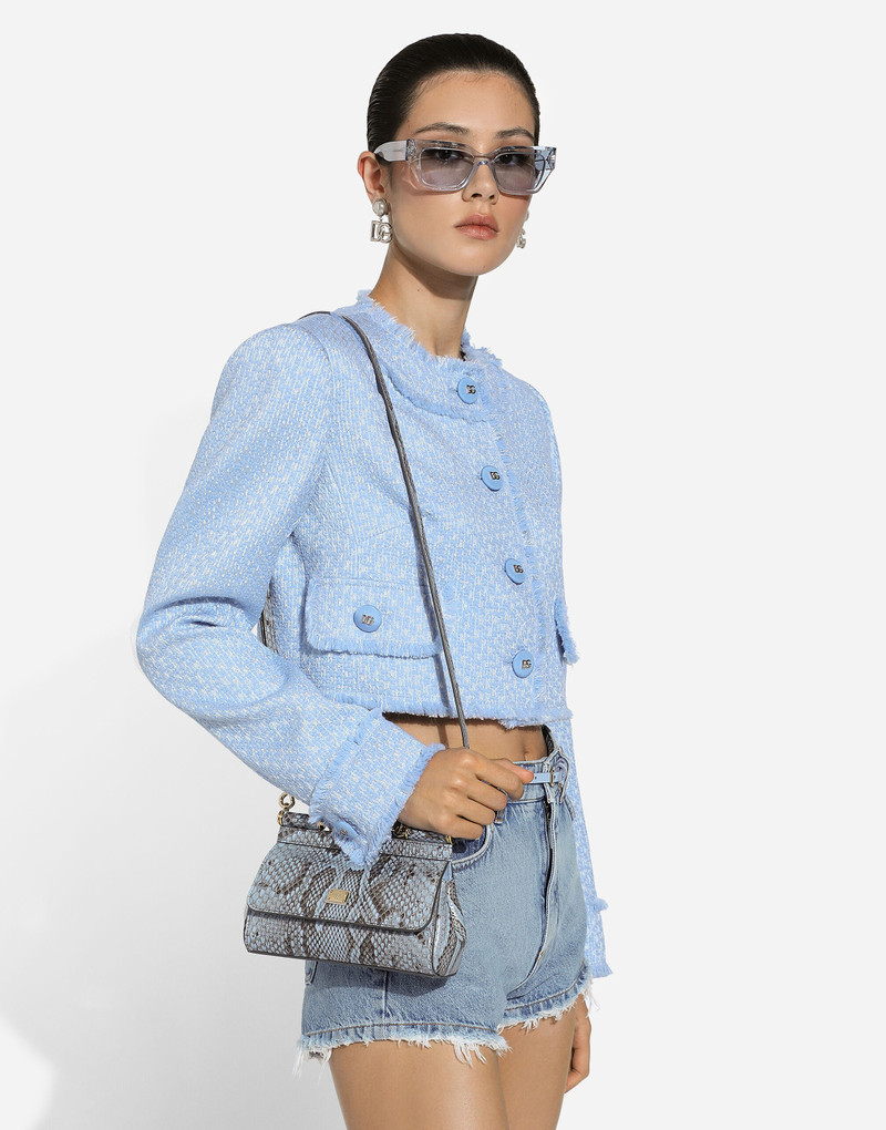 Short raschel wool tweed jacket 5