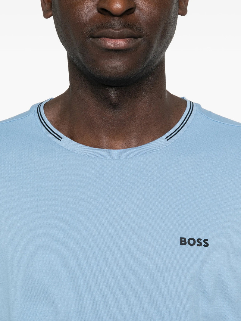 BOSS Boss Striped-trim T-shirt outlook