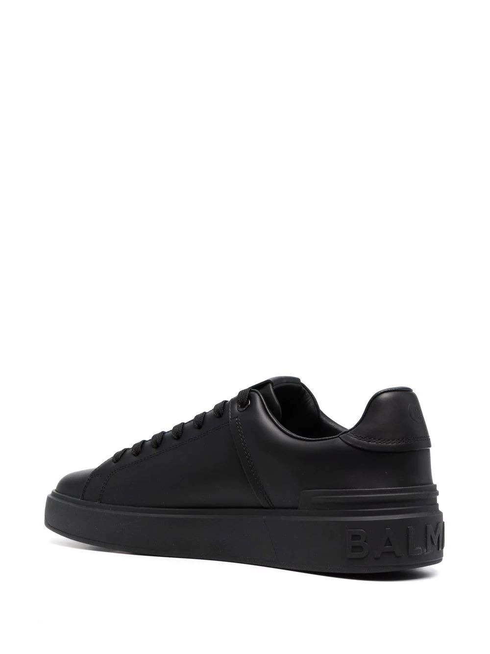 logo-patch lace-up sneakers - 3