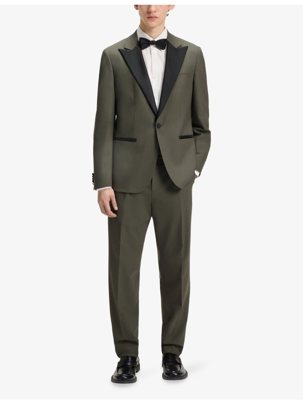 Contrast-Trim Regular-Fit Stretch Wool-Blend Suit - 2