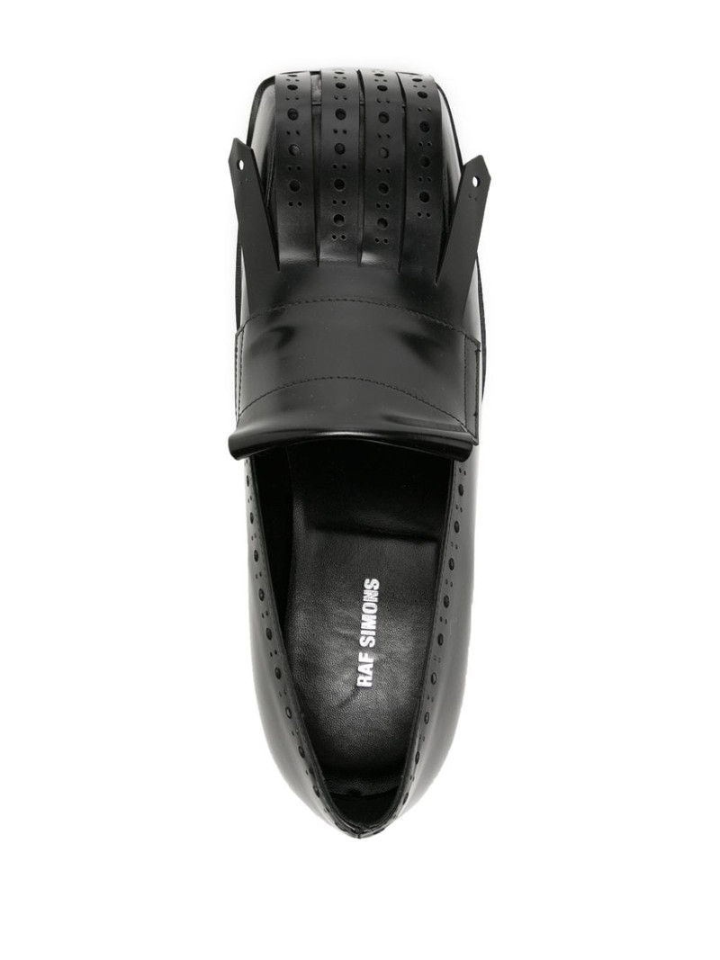 fringe-toe leather loafers 4