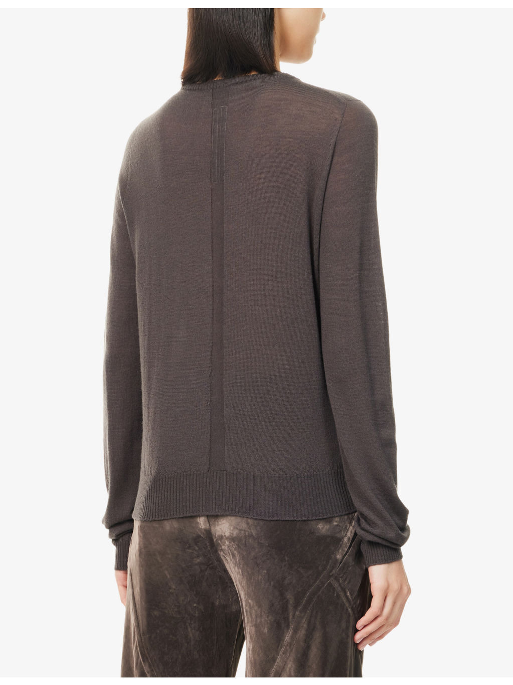 Biker Level Brushed Wool Knitted Jumper - 4