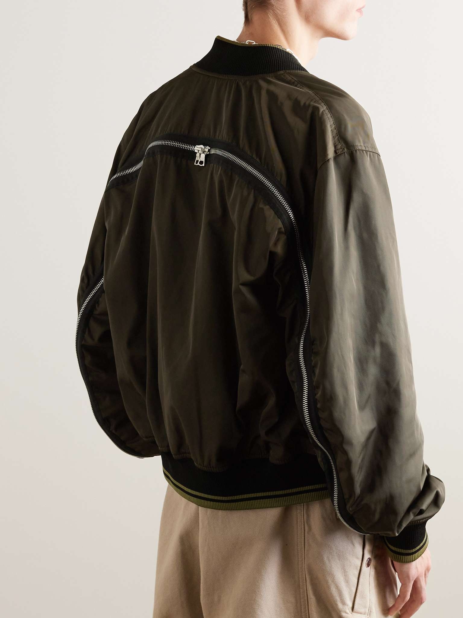 エターナルな魅力【Dries Van Noten】Reversible blouson Reversible blouson in blue - Dries Van Noten | Mytheresa