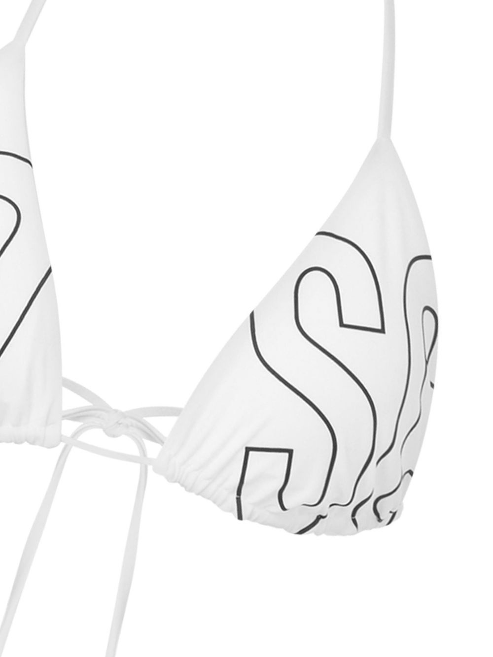 logo-print bikini top - 2