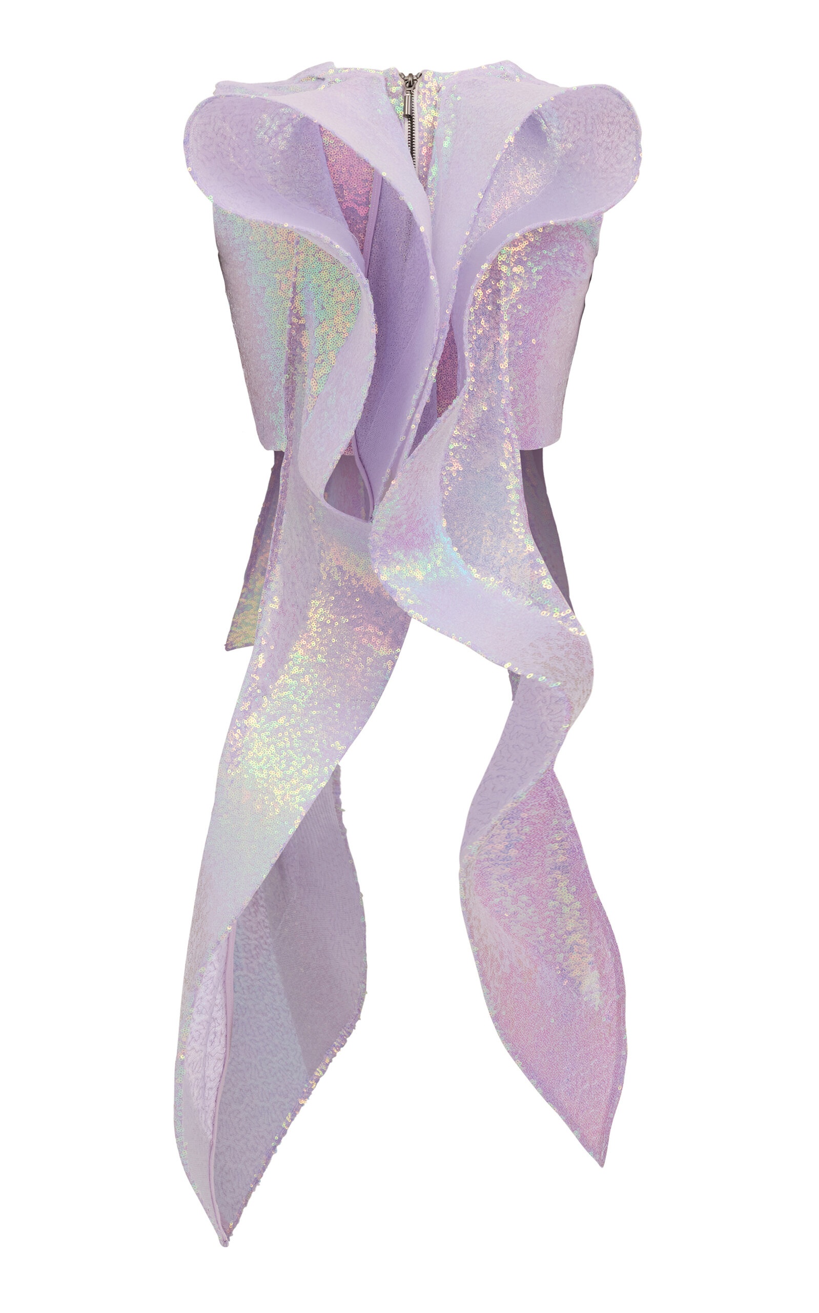 Substance Sequined Crop Top purple - 4