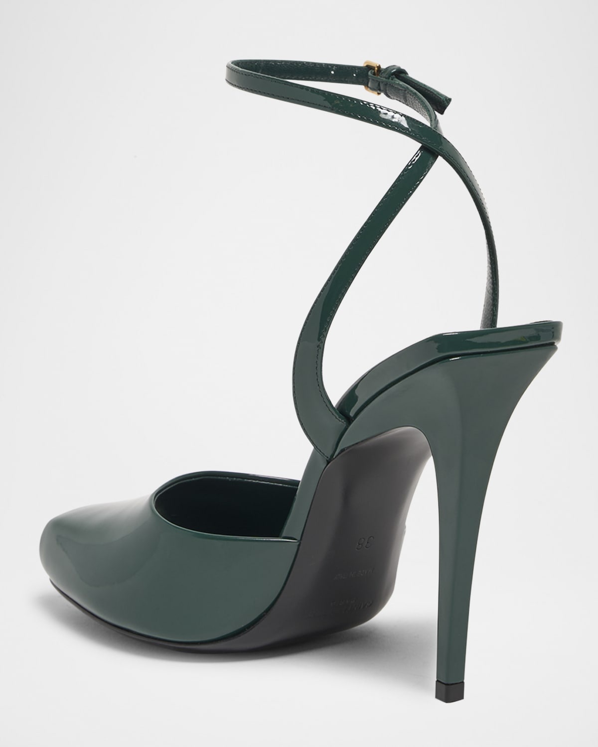 La Scandale Patent Ankle-Strap Sandals - 4