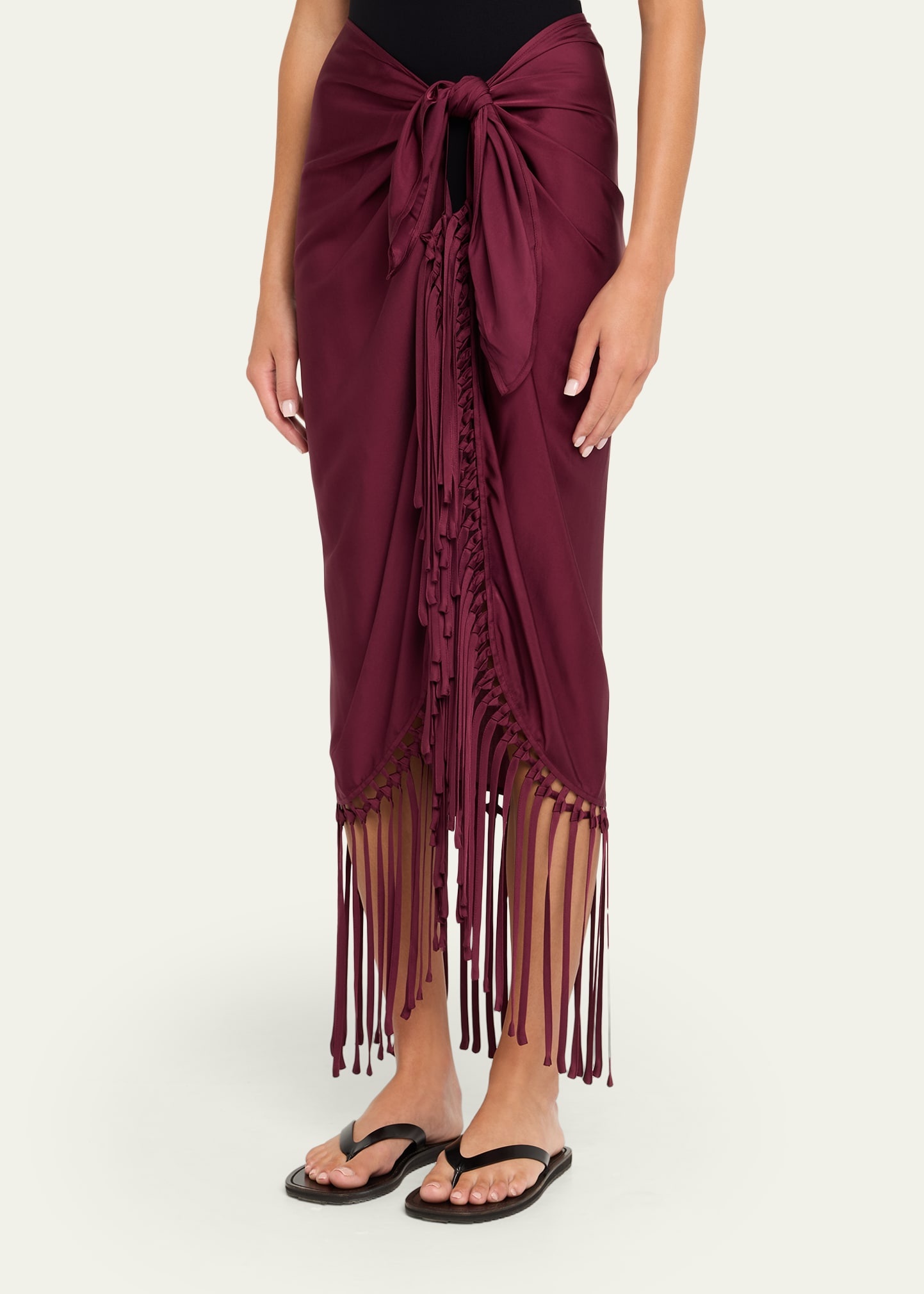 Elara Fringe-Trim Pareo Coverup - 4