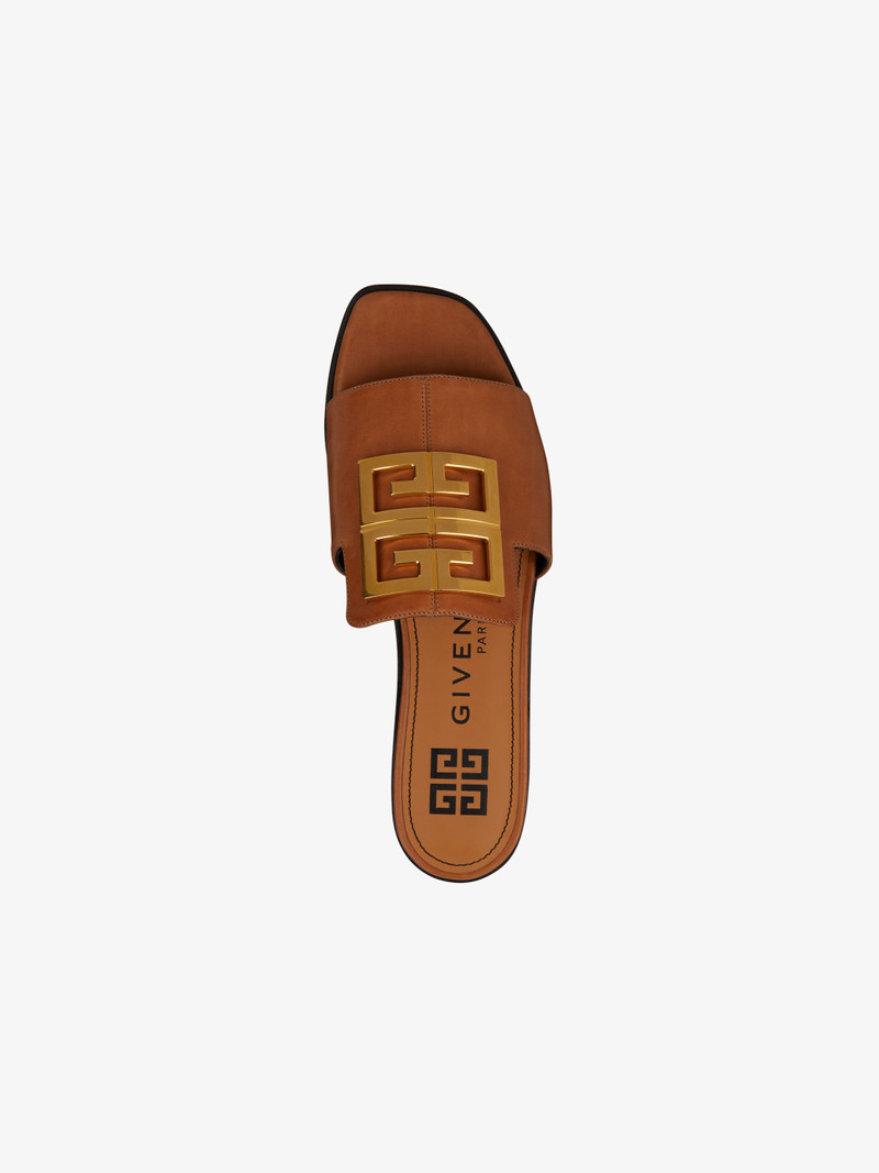 4G sandals in leather 5