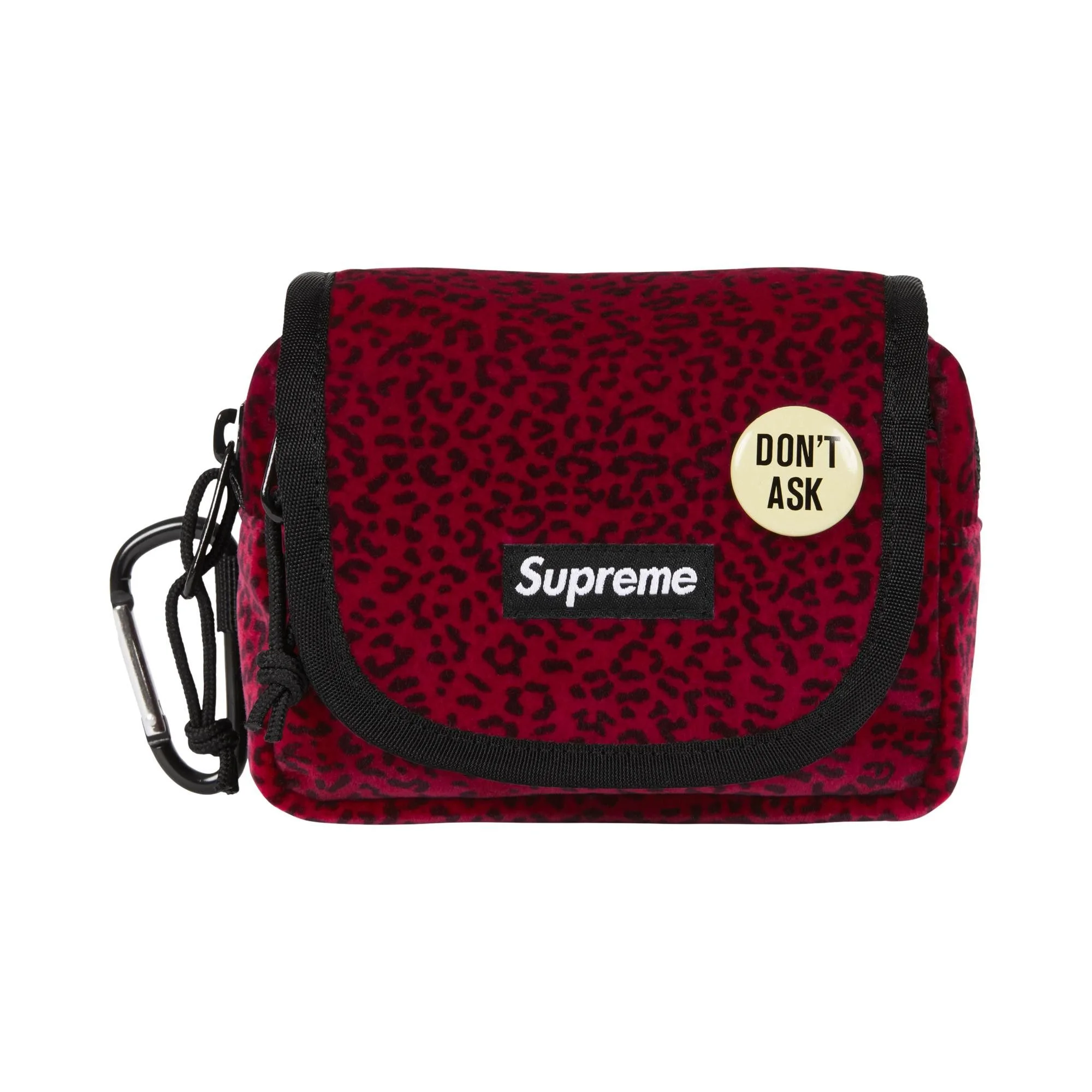 Supreme Velvet Mini Pouch 'Red Leopard' - 1