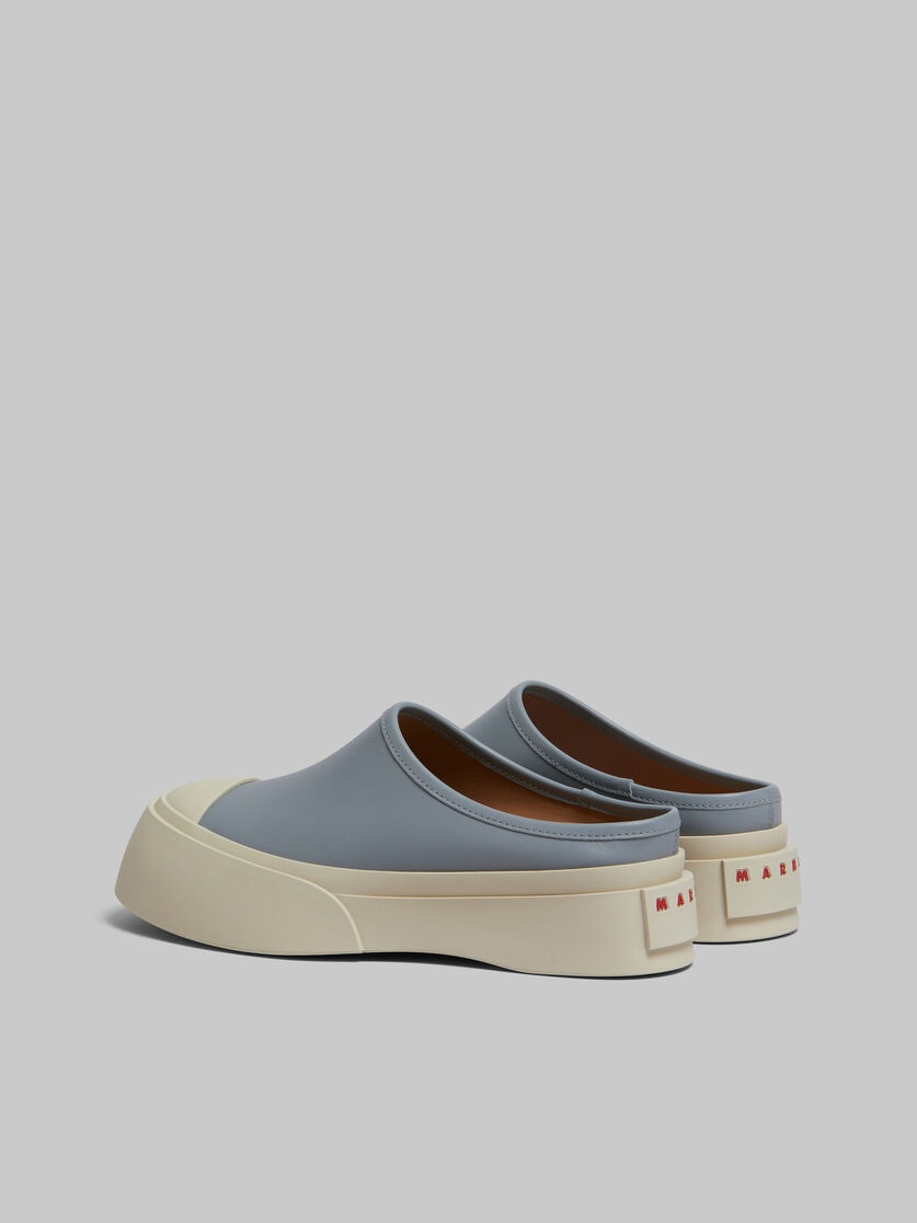 GREY LEATHER PABLO SABOT - 3